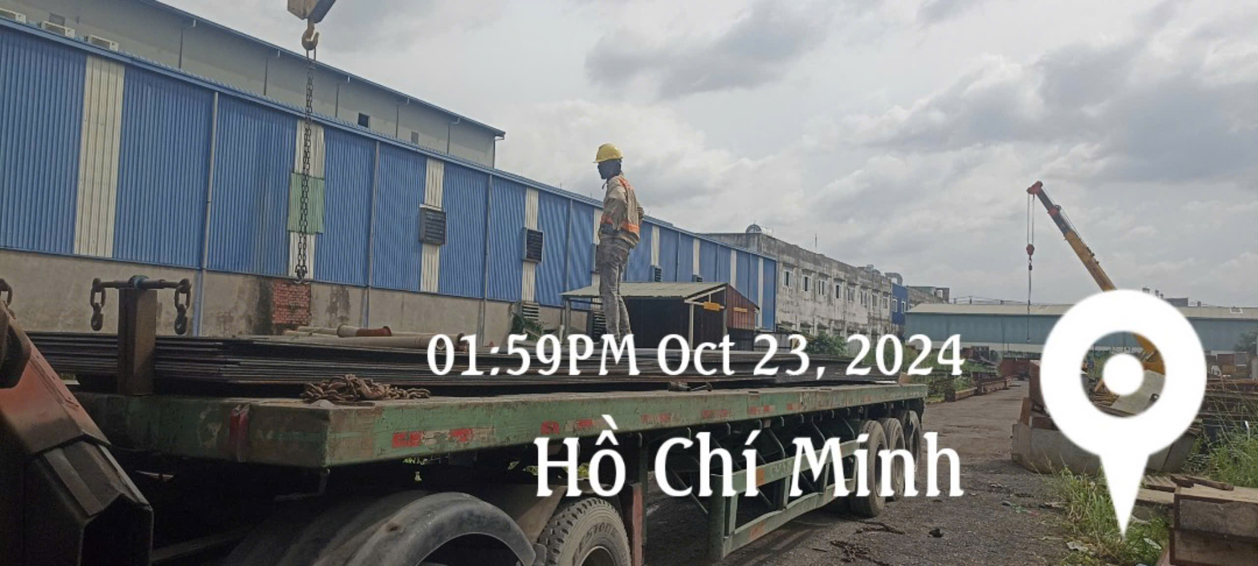 Thép tấm Q355B giao hàng này 23/10