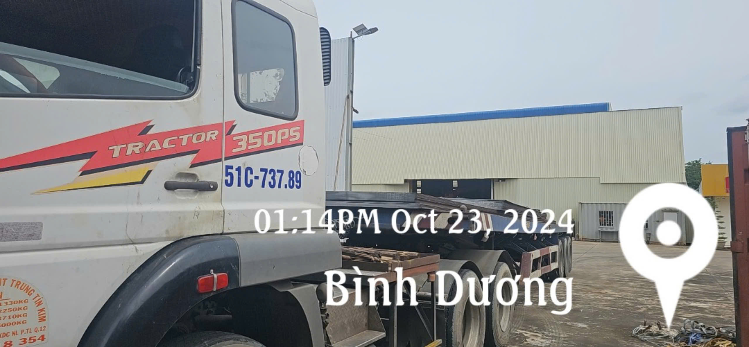 Thép tấm Q355B giao hàng này 23/10