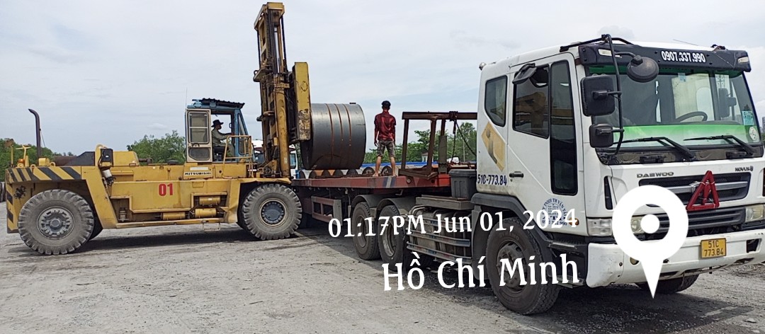 Thép Trung Tín Kim giao hàng Cuộn HRC ở Cảng ngày 01-06-2024